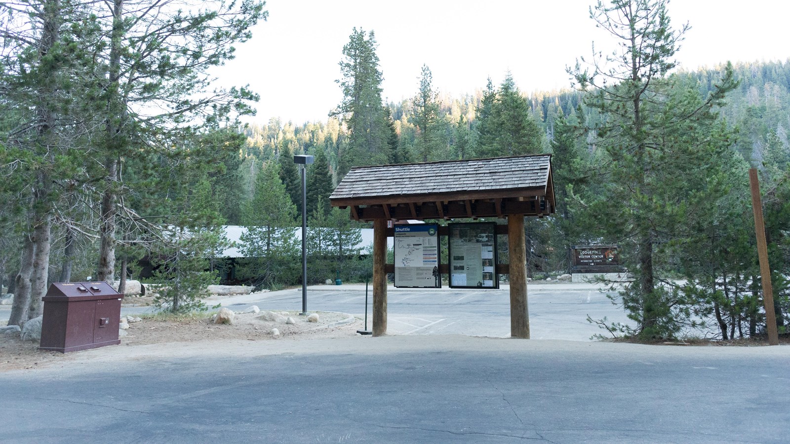 Lodgepole Market & Visitor Center Shuttle Stop (U.S. National Park Service)
