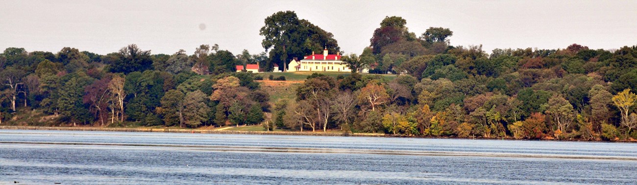 View of Mount Vernon across the Potomac River from Piscataway Park.