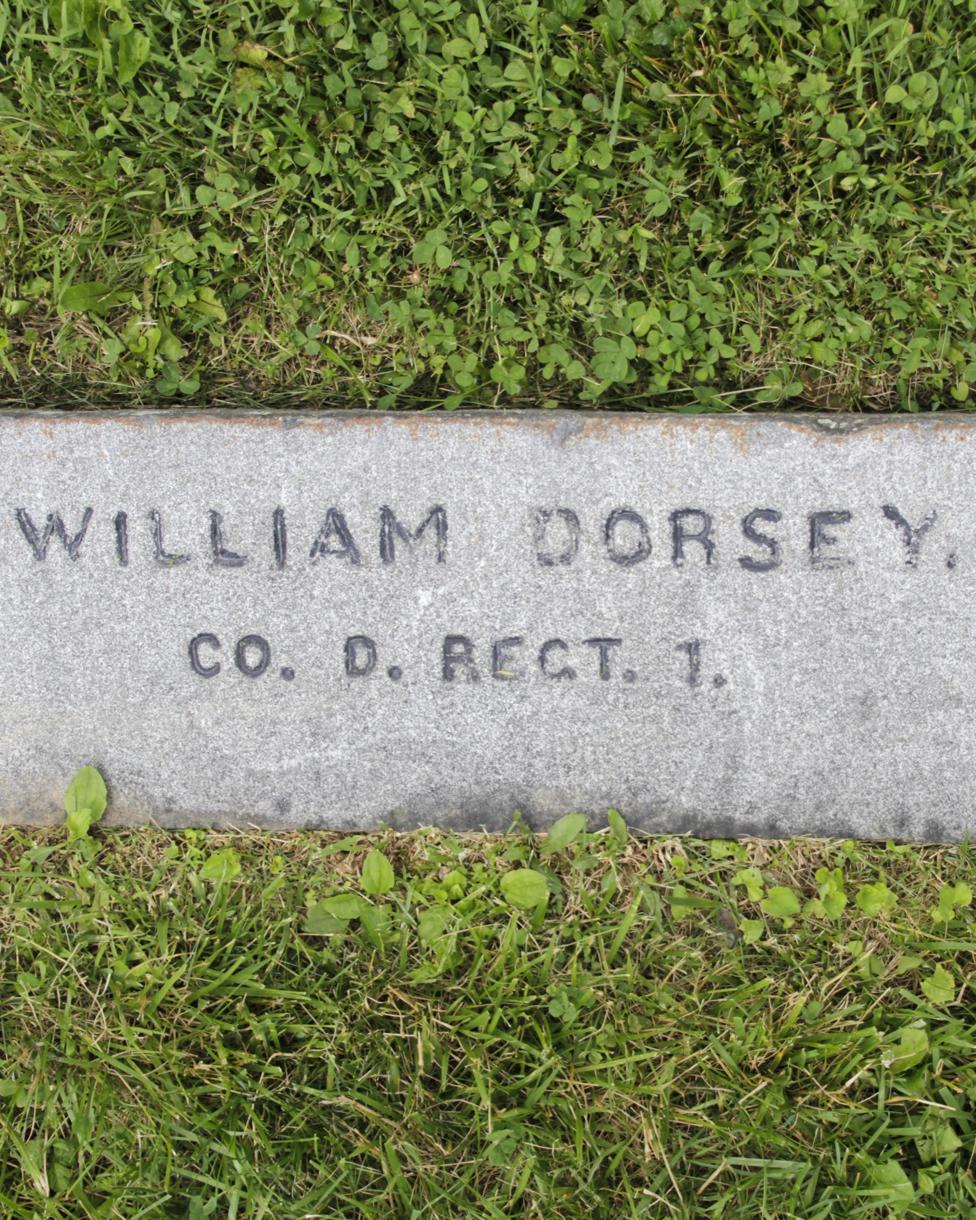 Gravestone of William Dorsey in Gettysburg National Cemetery
