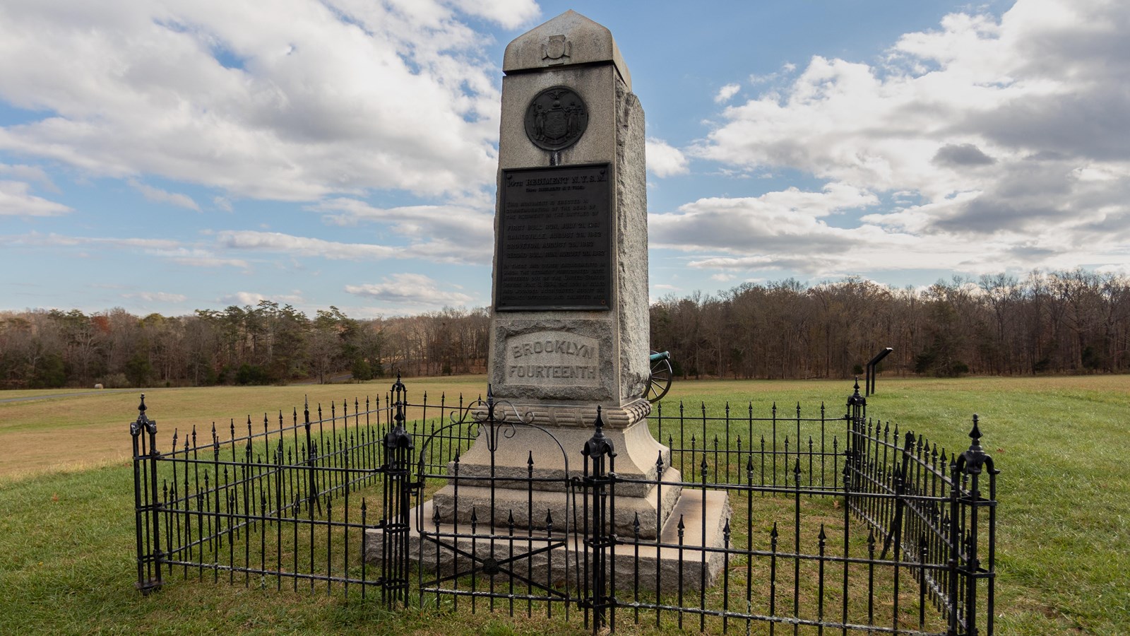 14 Brooklyn Monument sits atop a hill 