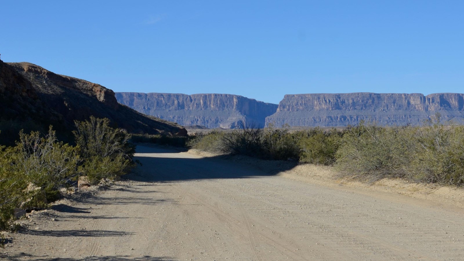 View of Santa Elena Canyon along the Old Maverick Road