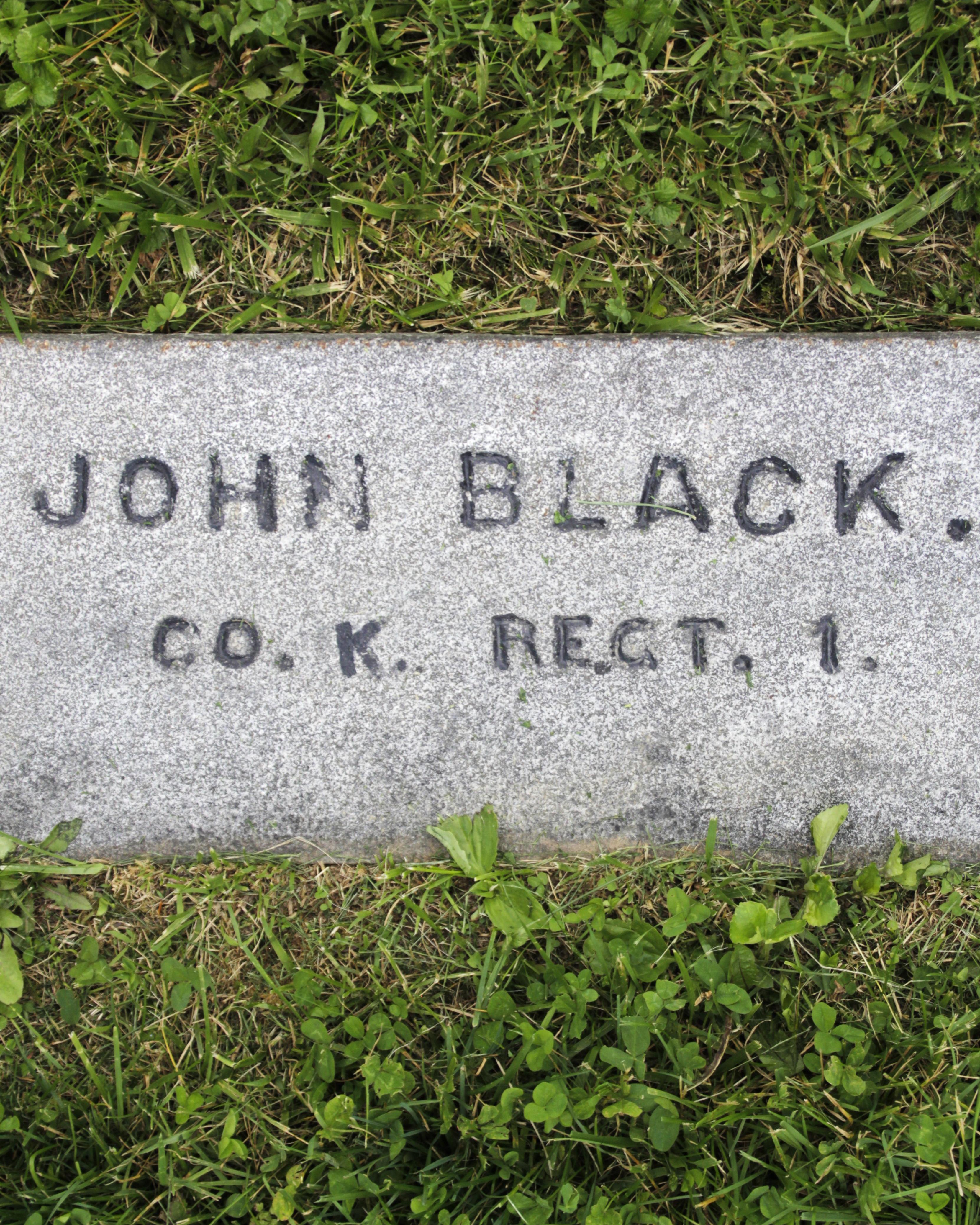 Gravestone of John S. Black in Gettysburg National Cemetery