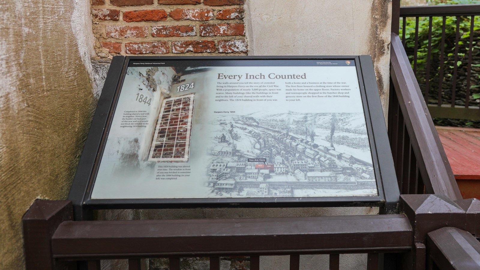 An angled wayside panel