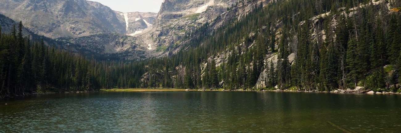 Odessa Lake with Little Matterhorn, Notchtop and Flattop