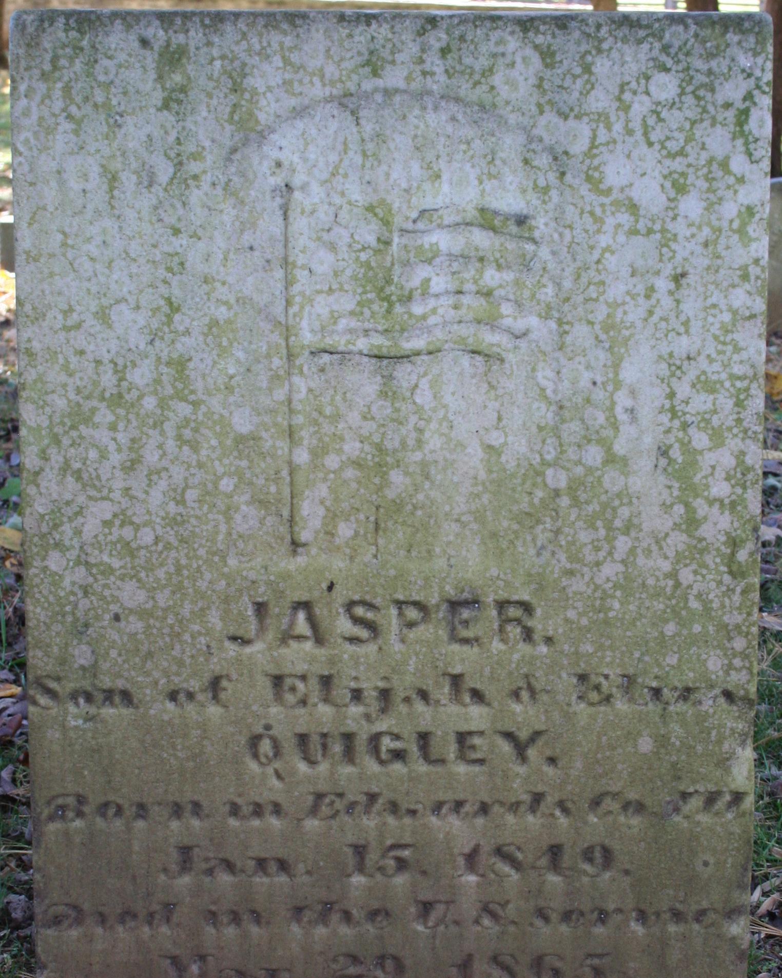 Headstone of Jasper Quigley