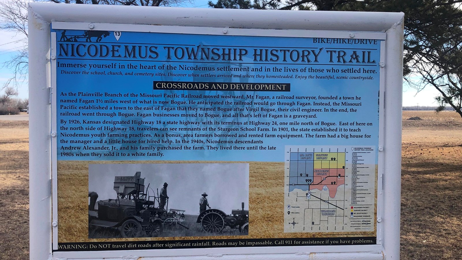 Sign with same text
