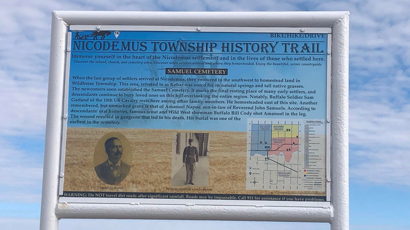 Sign with same text
