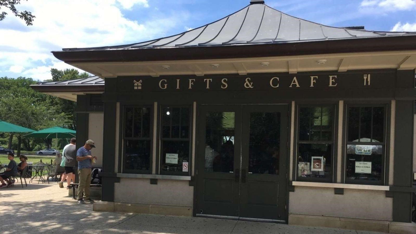 Front of small gift shop.