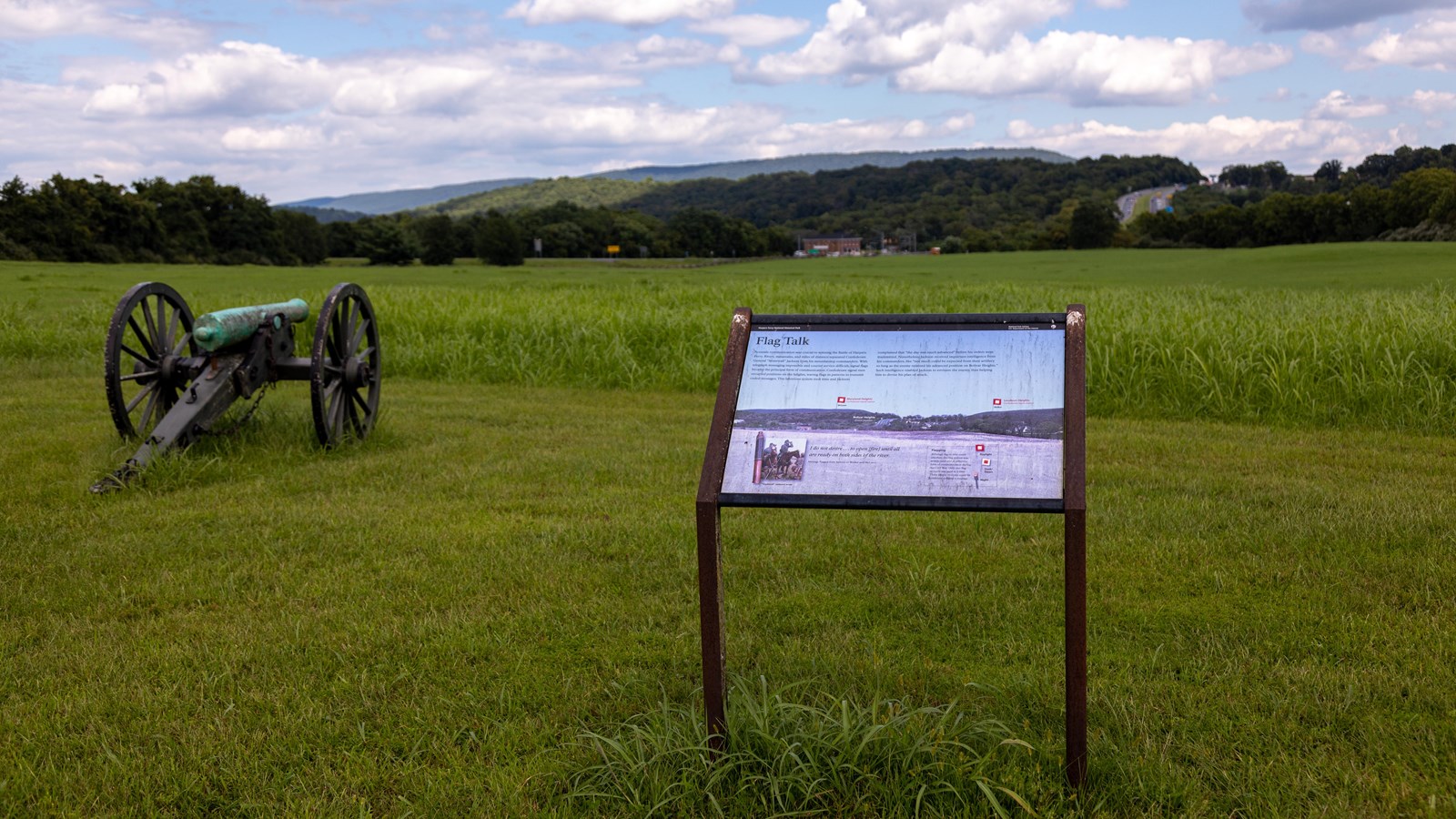 An exhibit panel titled