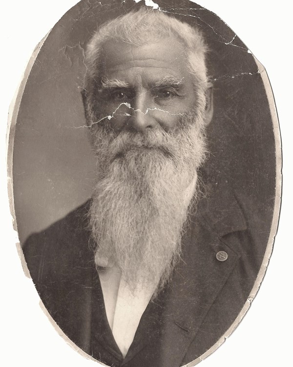 portrait of old man with long beard