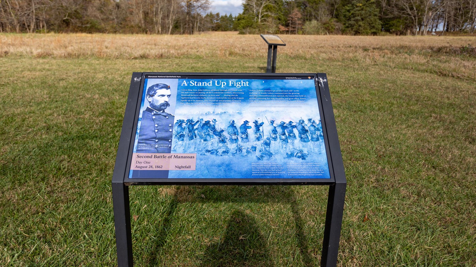 A watercolor painting of soldiers pointing their guns forward is depicted.