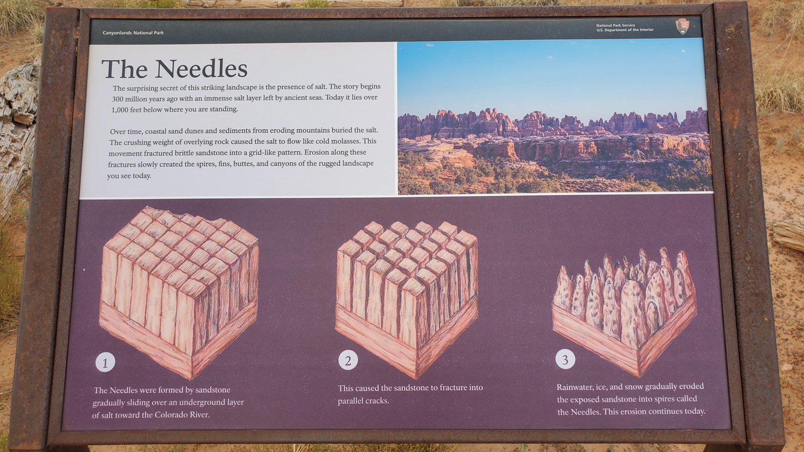 An informational sign titled 