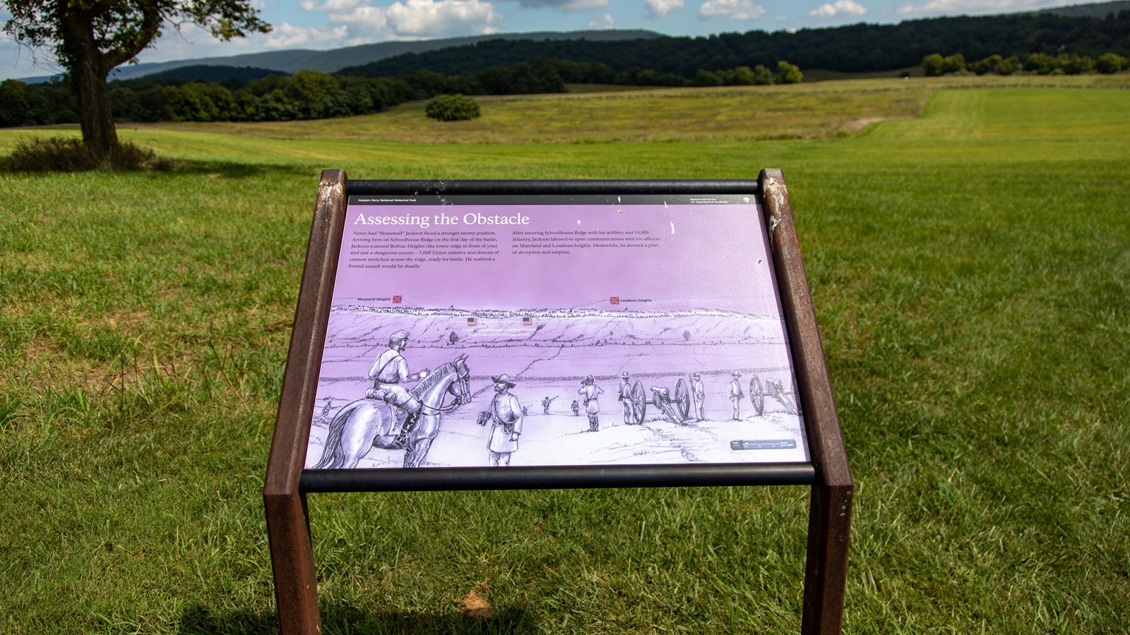 An exhibit panel