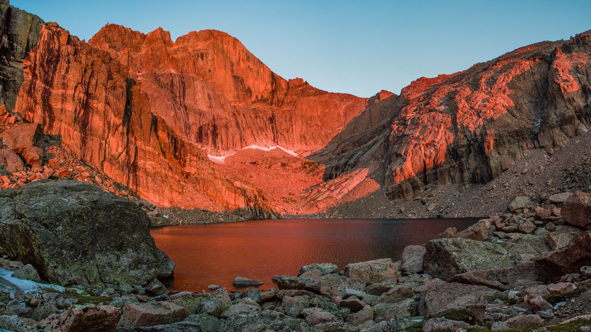 Chasm Lake Trail Map Hike To Chasm Lake (U.s. National Park Service)