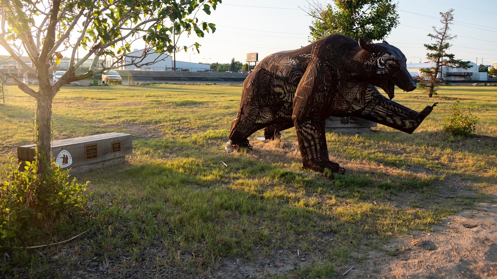 grizzly bear statues