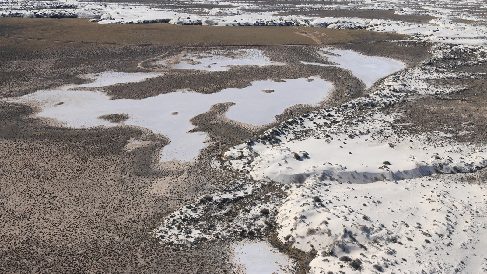 An aerial view of the Playa Trail.