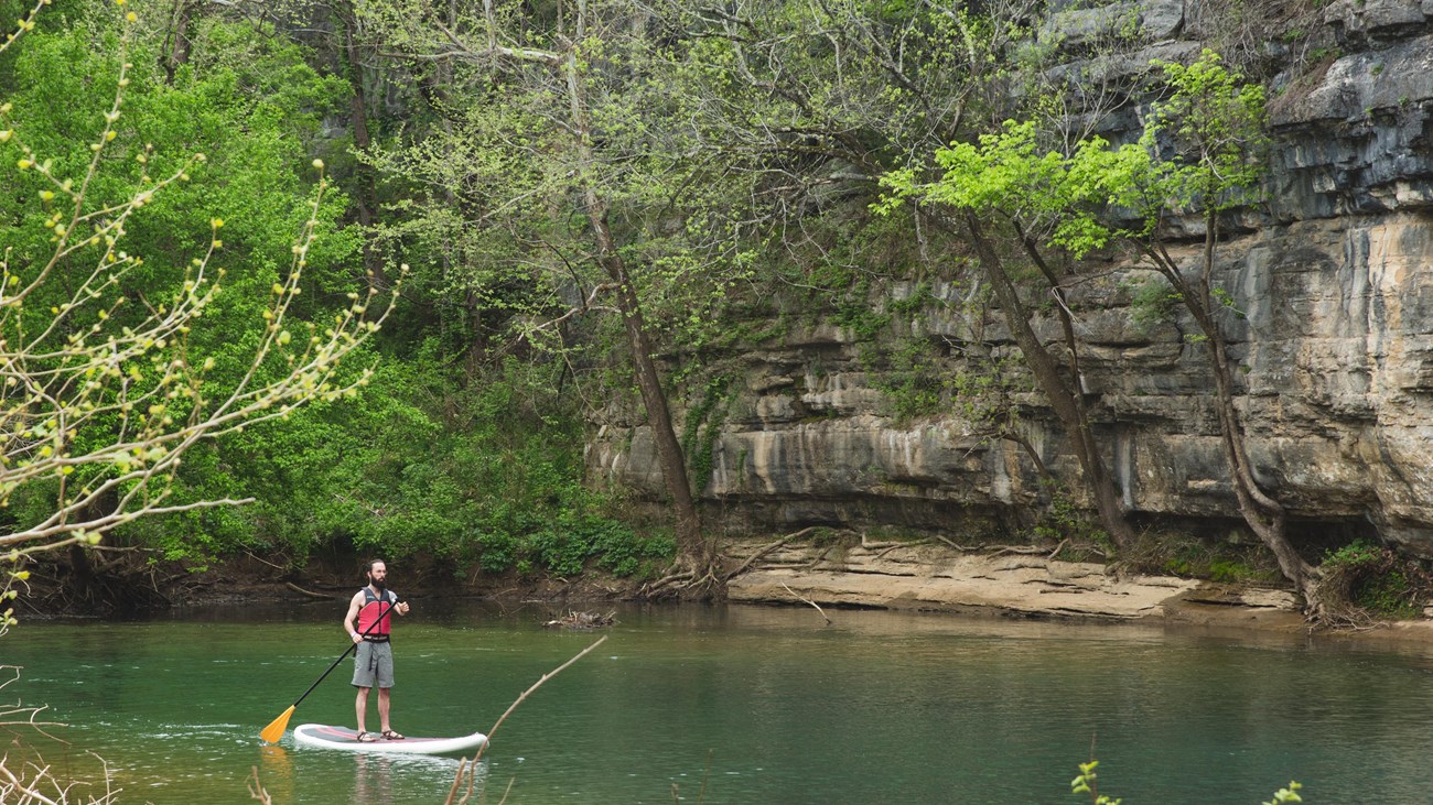Paddleboarding the Upper District of Buffalo National River