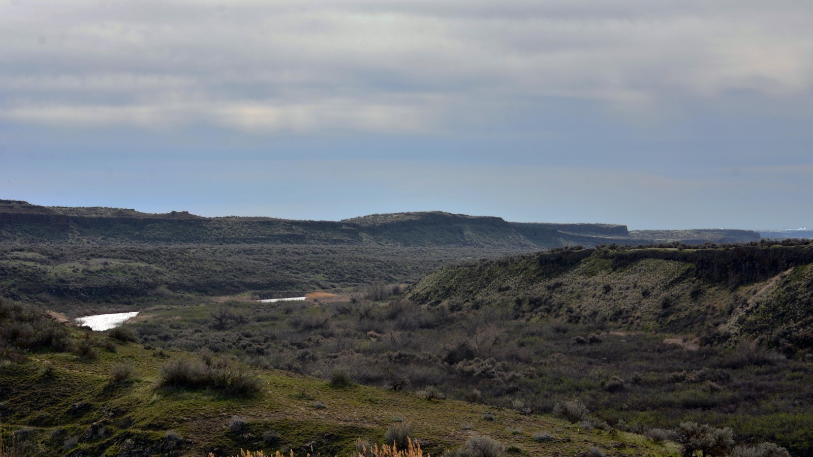 Looking south from the Crab Creek Trail head