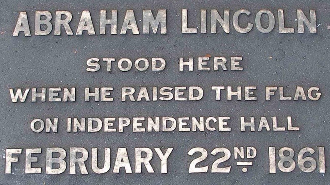 Plaque with words
