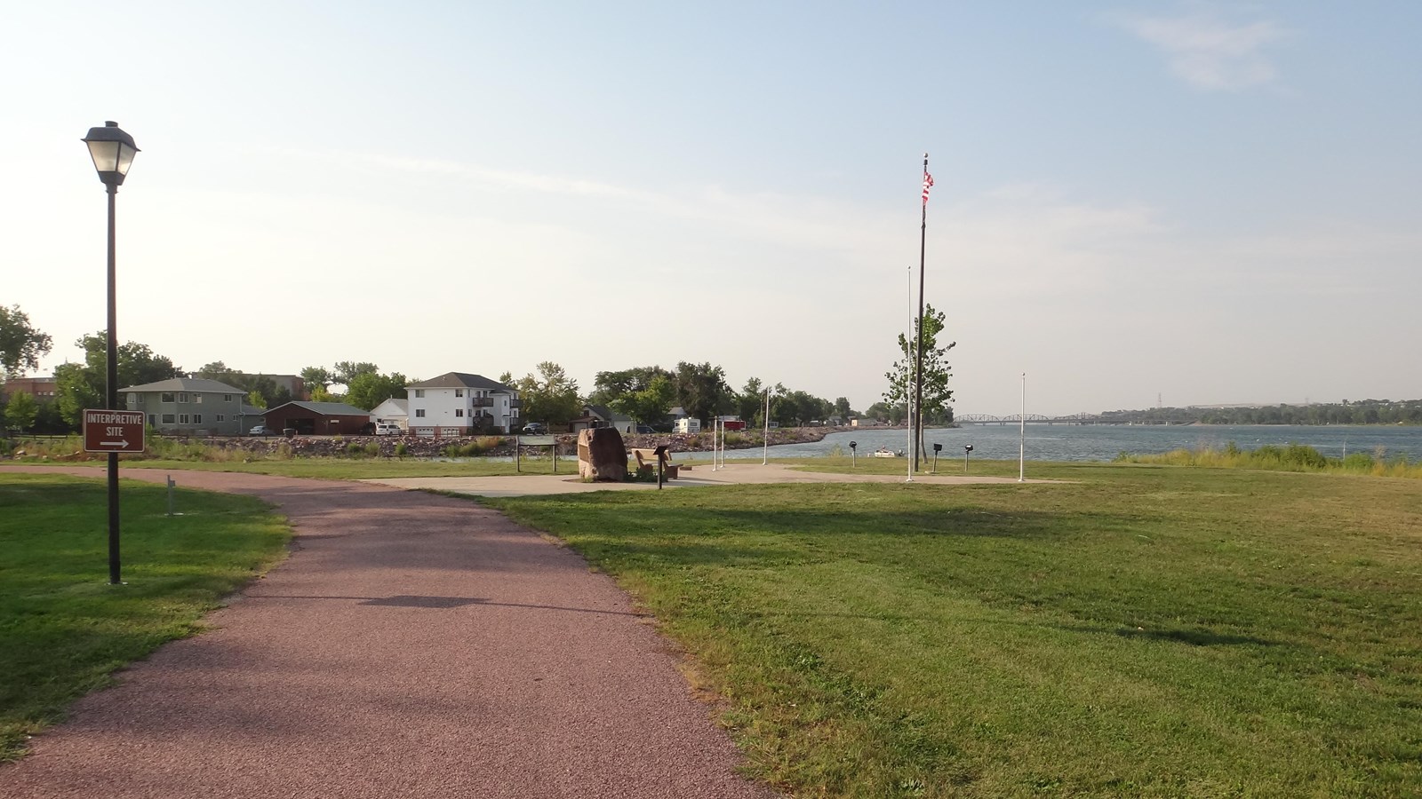 Gravel path to river