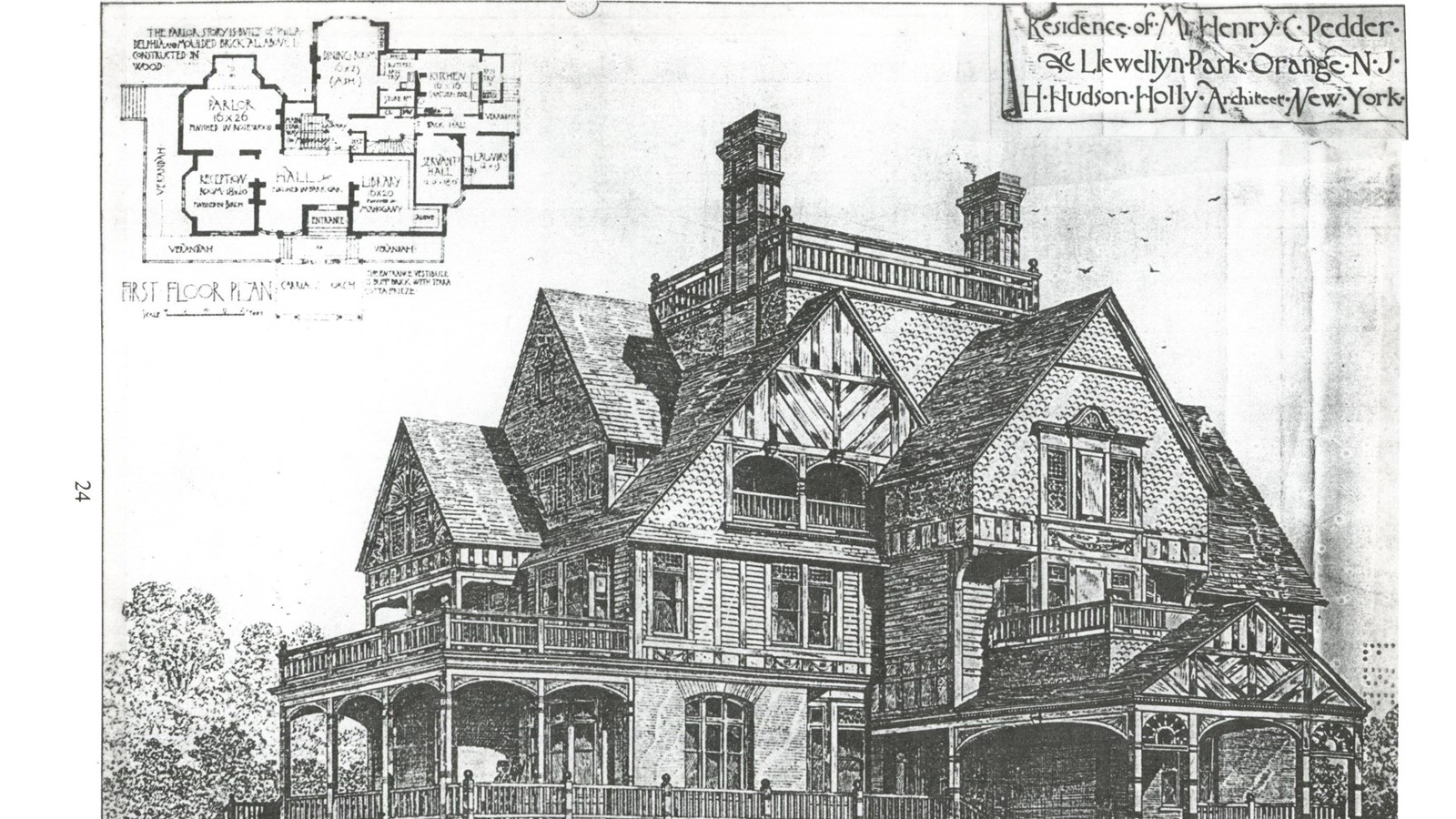 Architectural drawing of house 