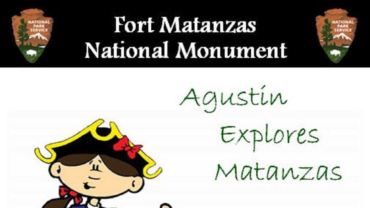 A cartoon Soldier and Photo of Fort Matanzas