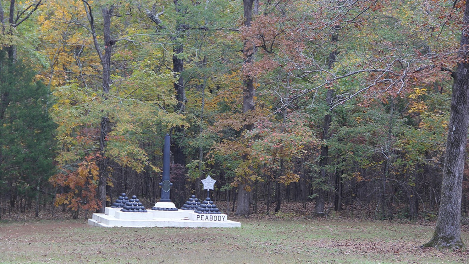 An image of Colonel Peabody\'s mortuary monument