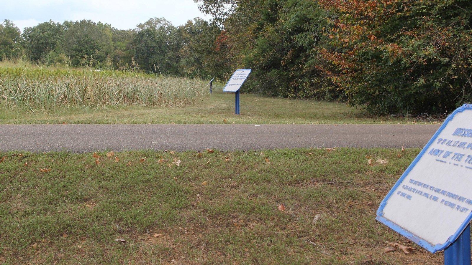 Picture of Union position markers in Jones Field