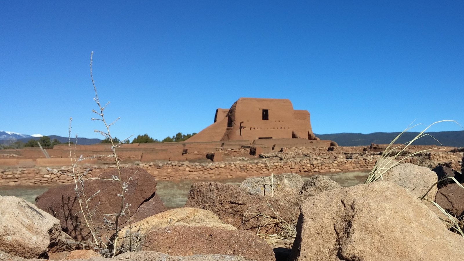 Mission, Church, Walls, Adobe, Blue Sky