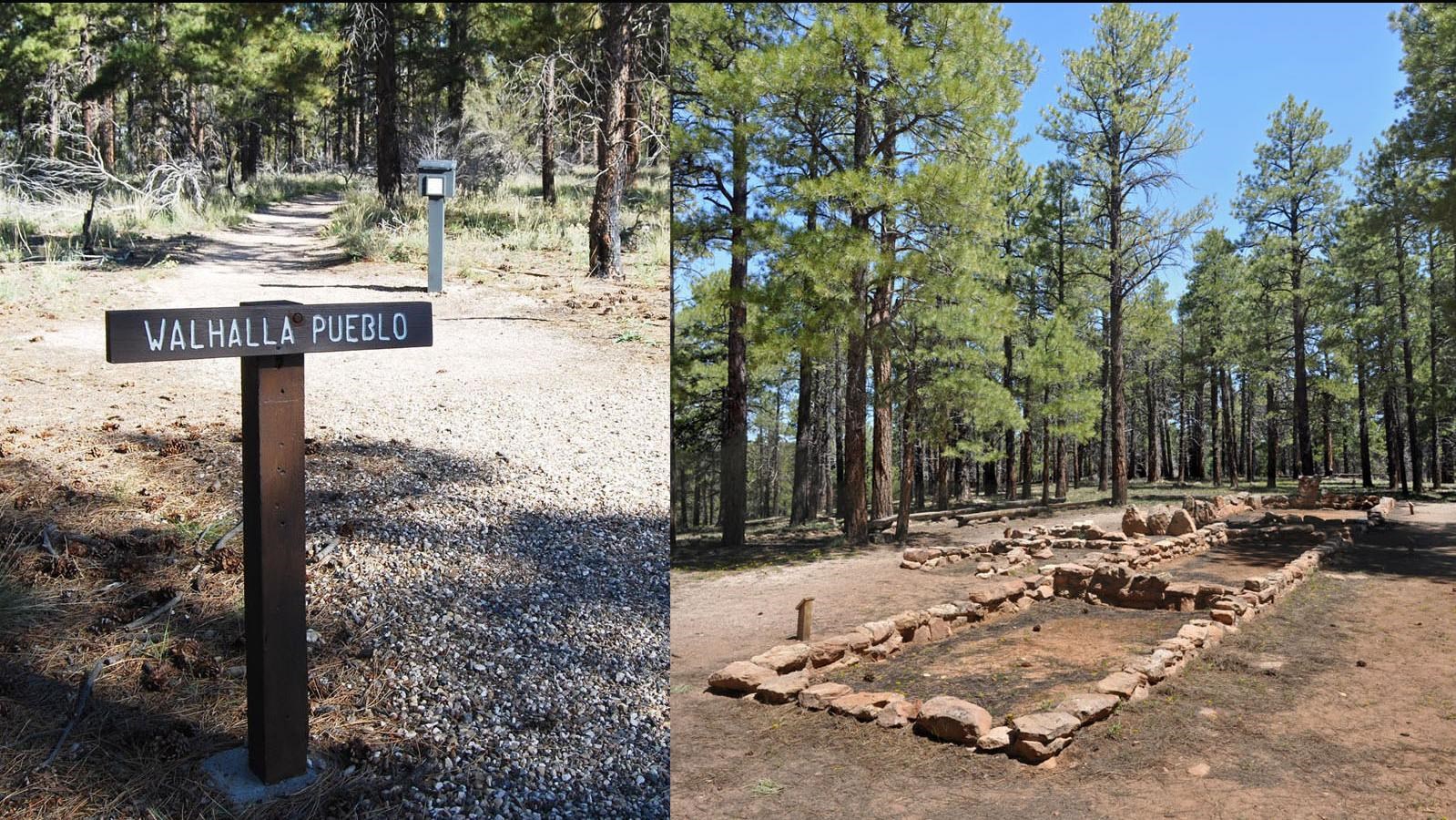 Left: sign to 