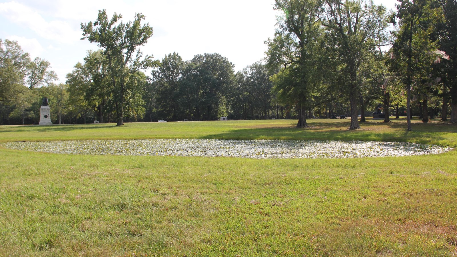 Picture of a pond on Shiloh Battlefield