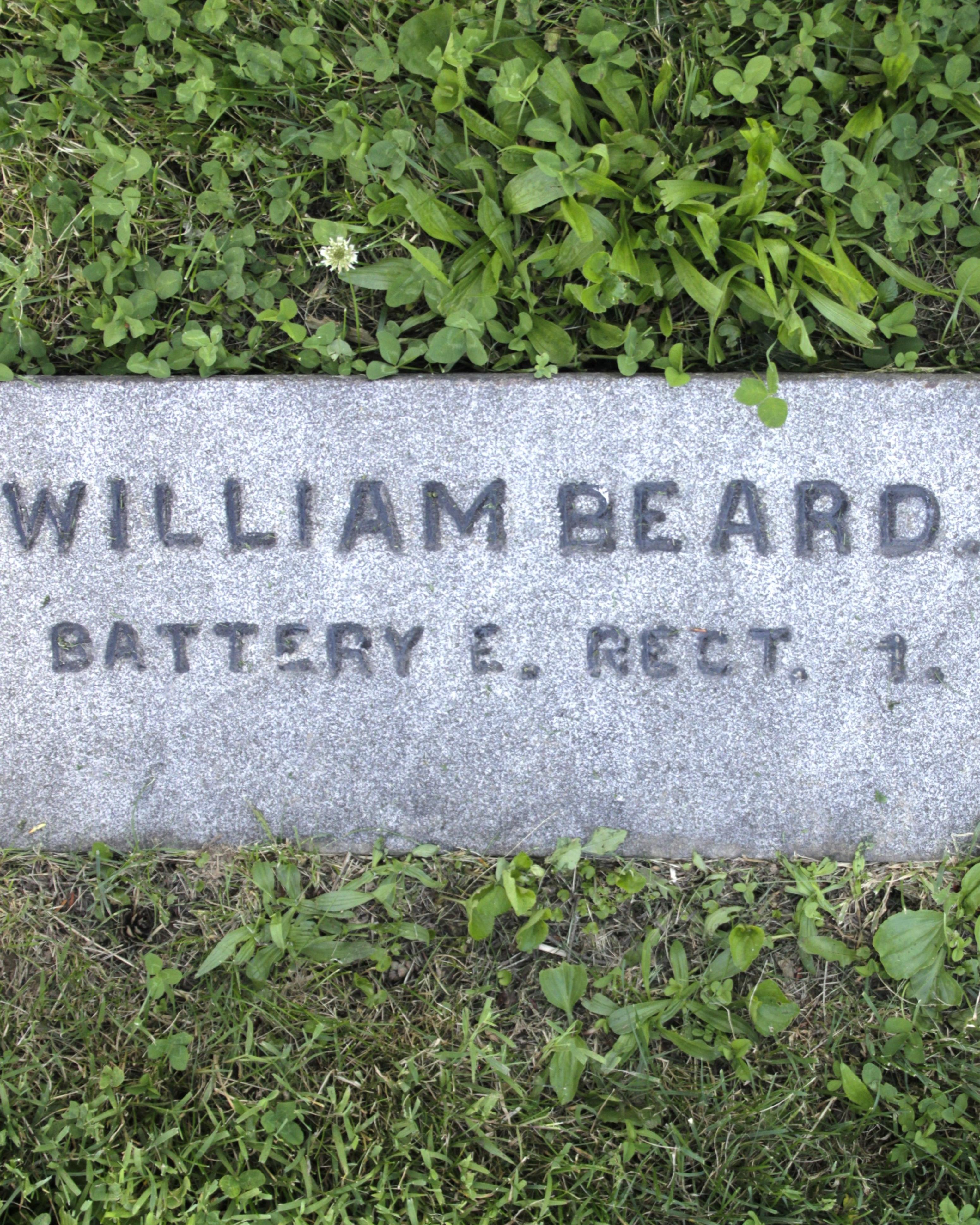 Gravestone of William Beard in Gettysburg National Cemetery