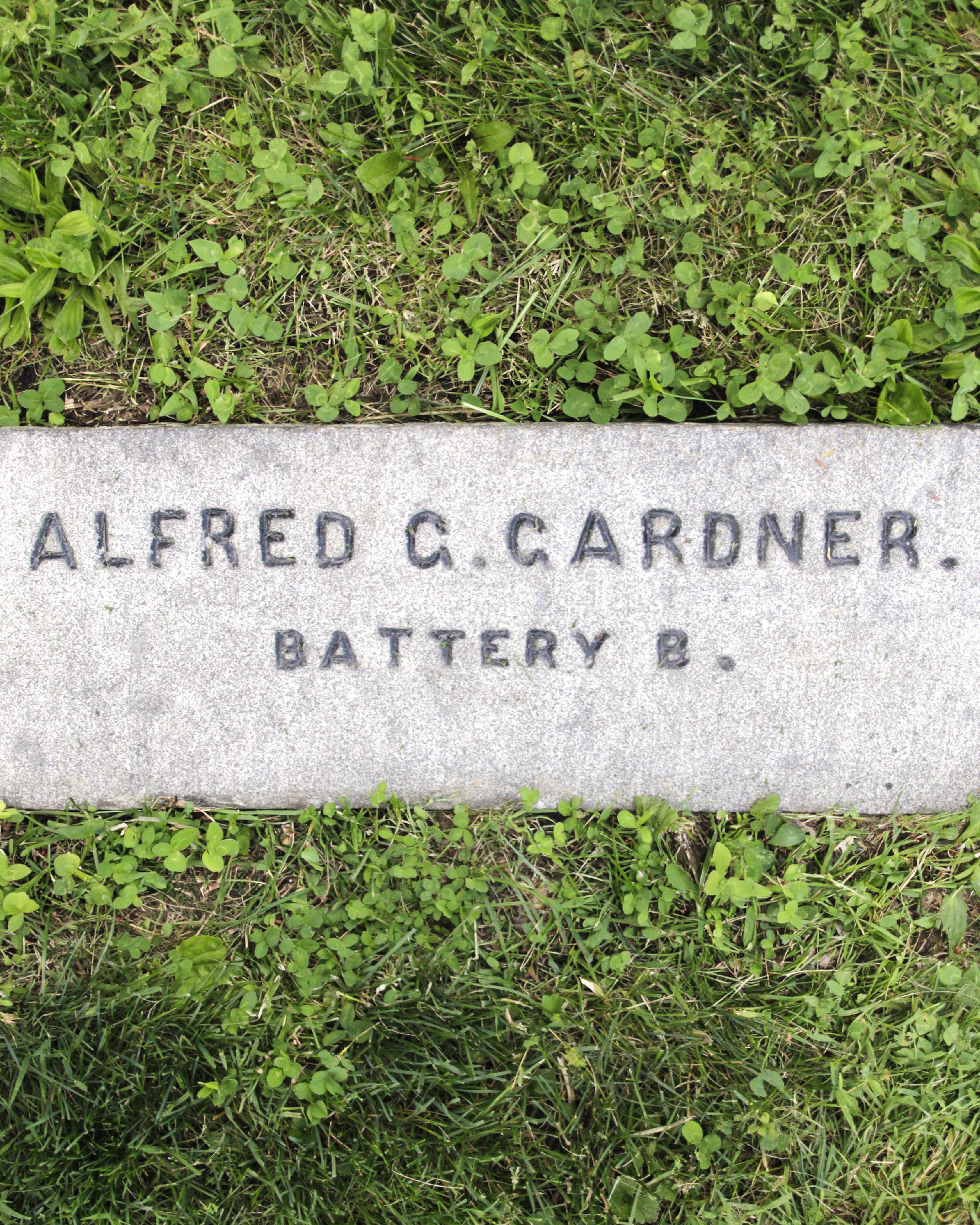 Gravestone of Alfred G. Gardner in Gettysburg National Cemetery