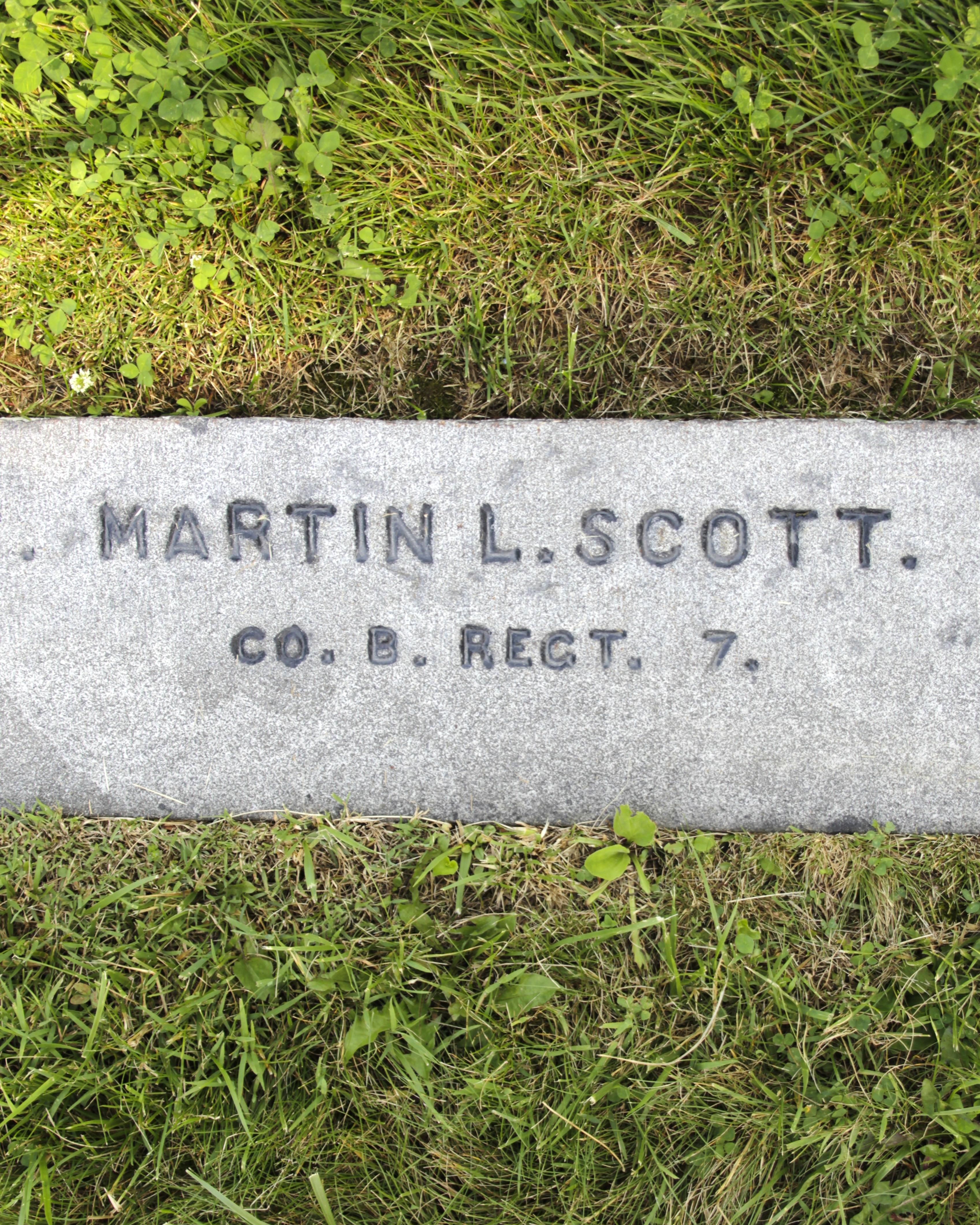 Gravestone of Martin Luther Scott