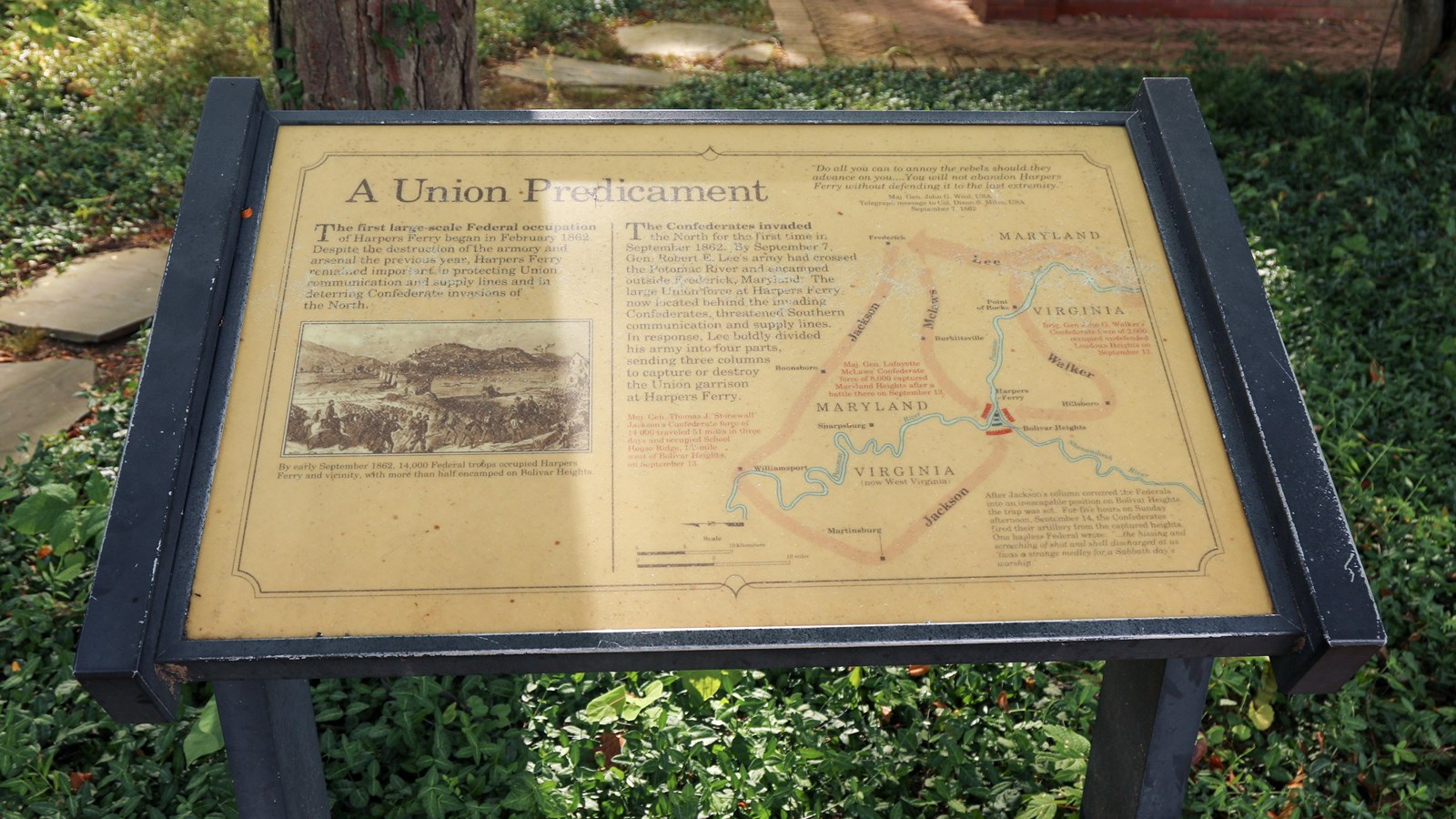 Wayside exhibit for 