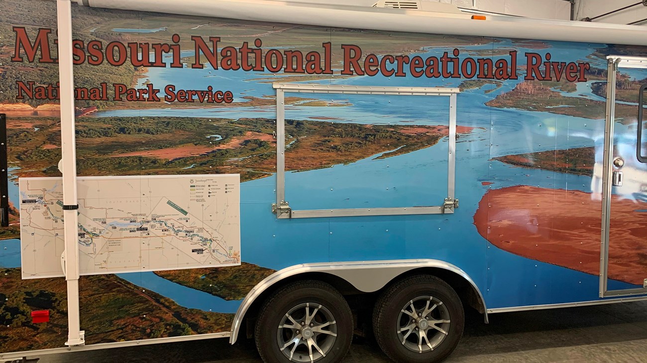 Mobile Ranger Station with image of Missouri River on it. 