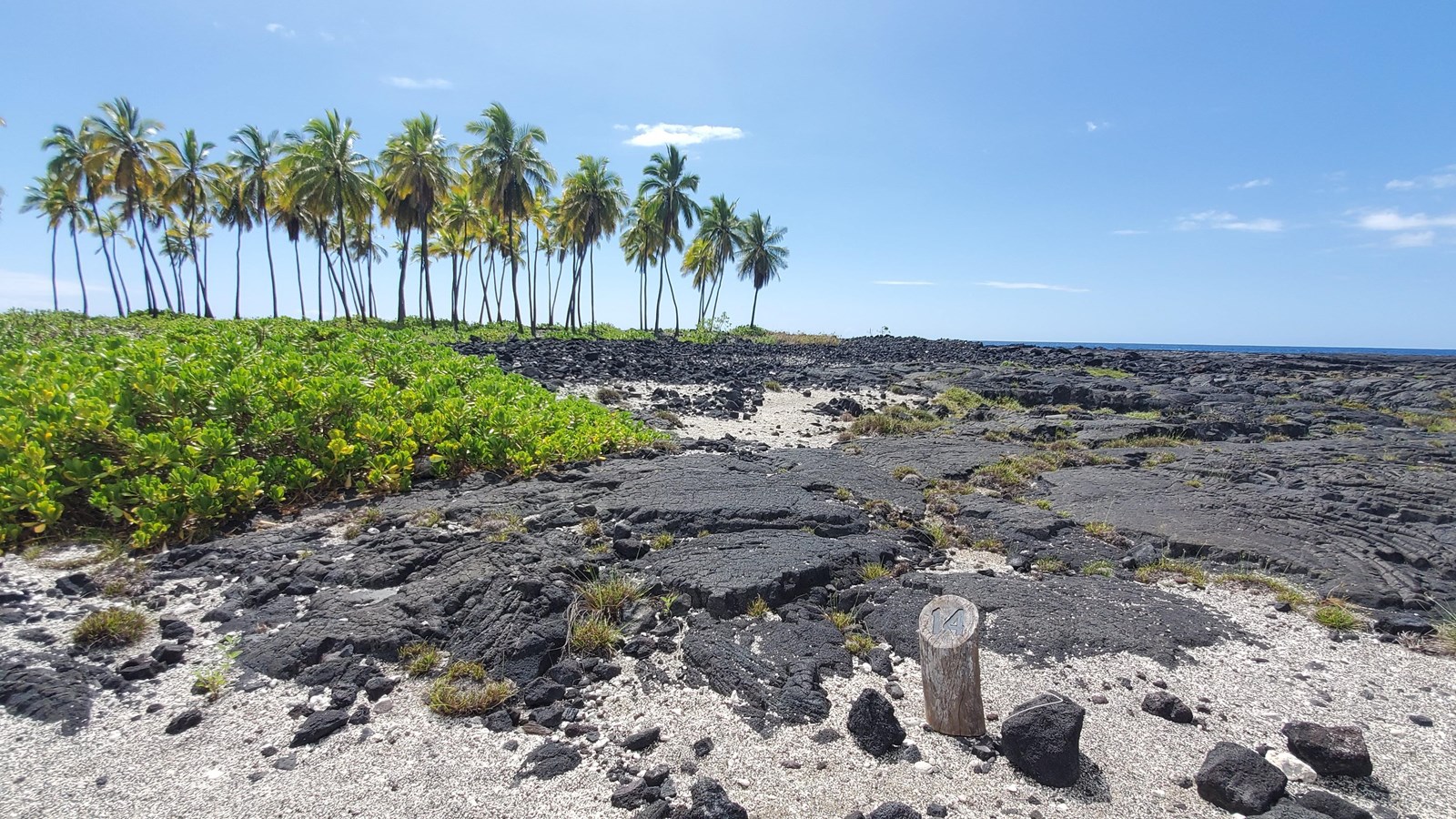 A large pile of lava rocks is all that remains of this ancient heiau site.
