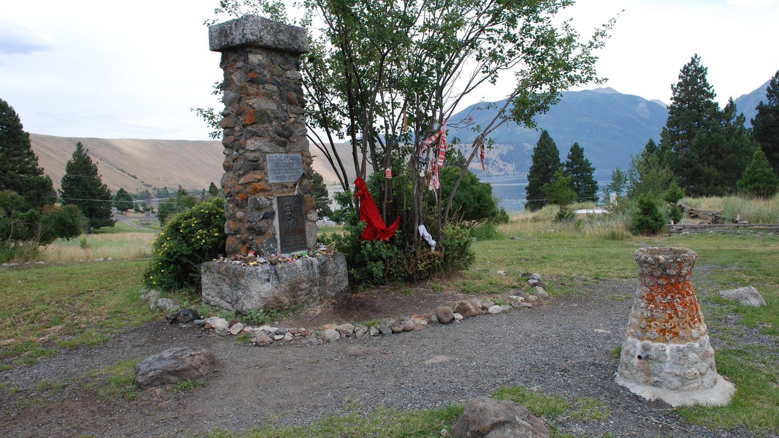 Cemetery with Old Chief Joseph grave marker