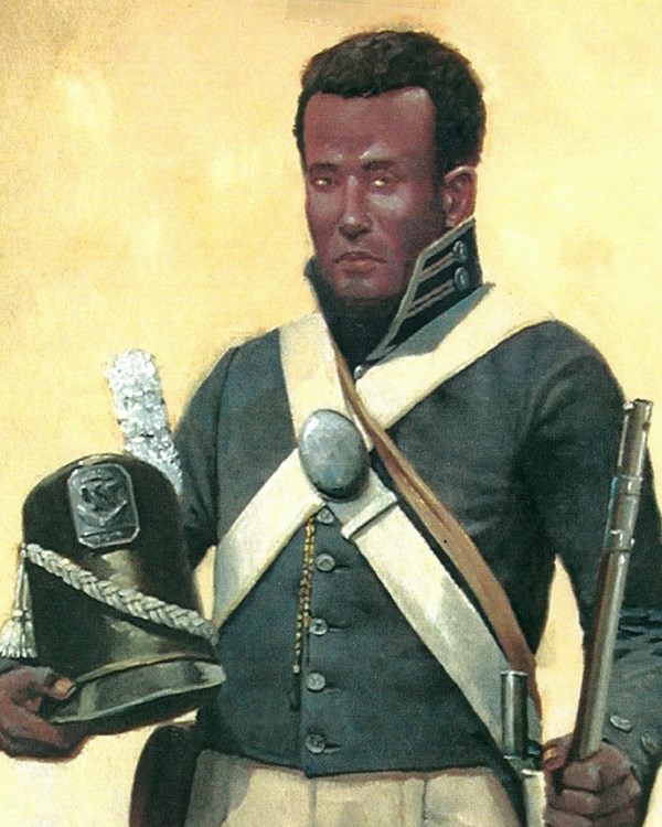 Illustration of a US Regular Infantrymen