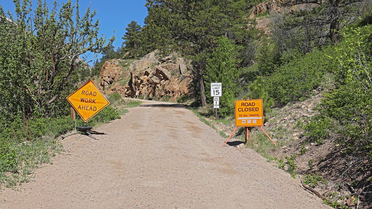 Old Fall River Road is closed for seasonal maintenance
