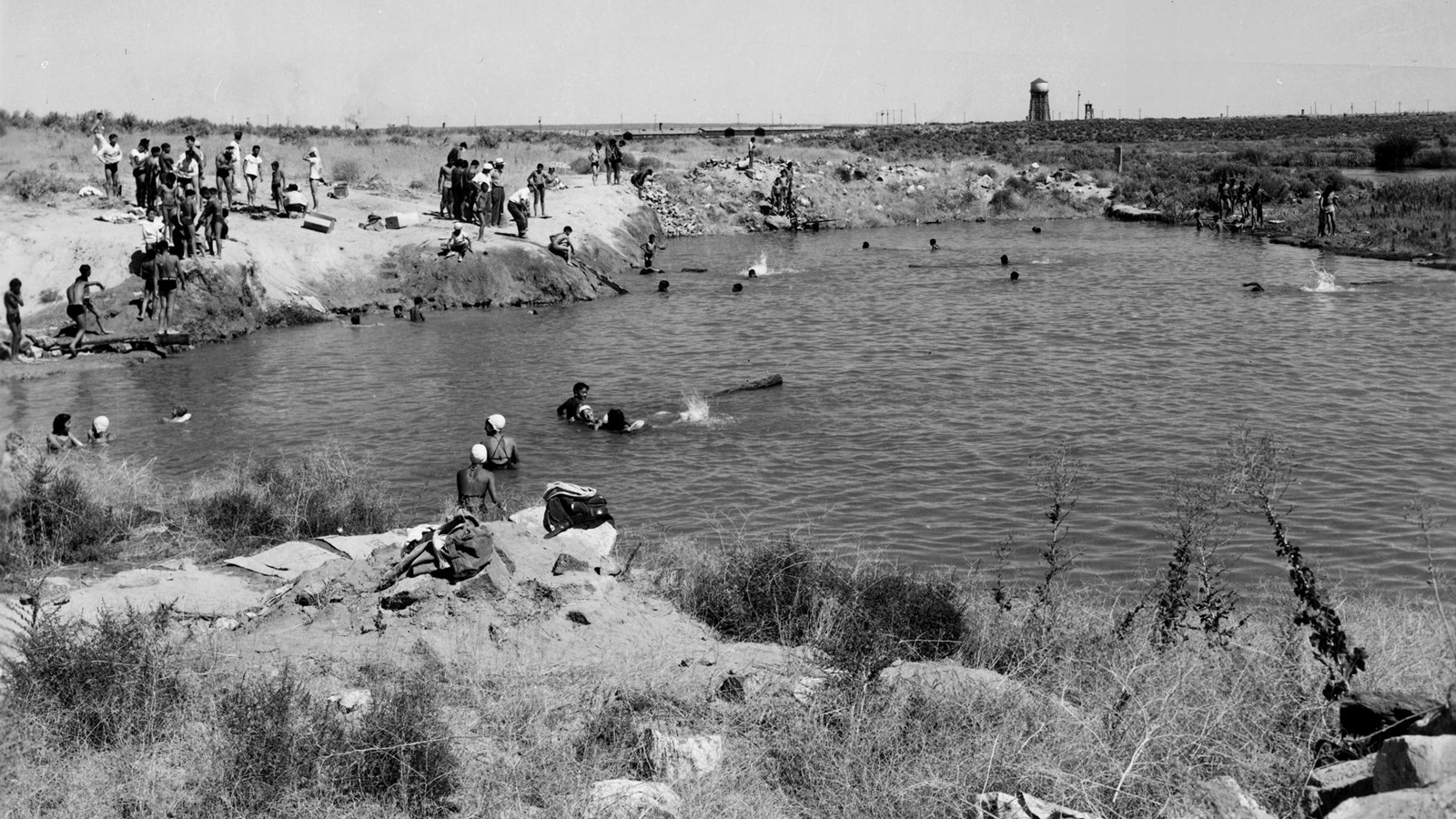 Swimming Hole at Minidoka War Relocation Center