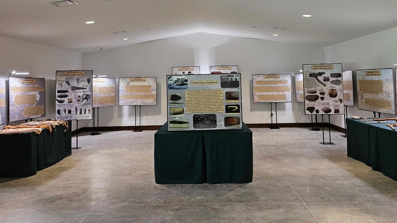 panels with interpretative text