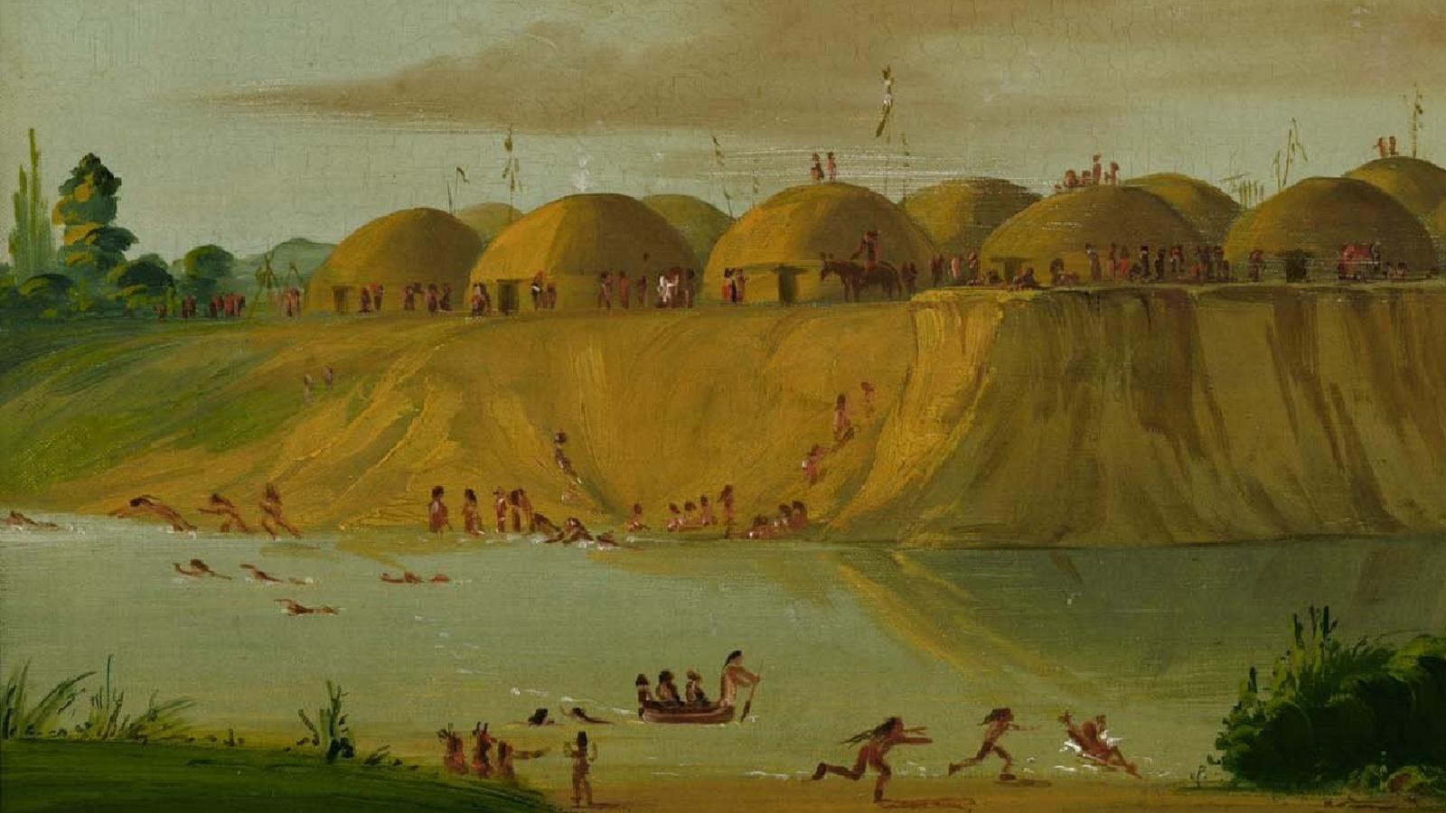 Hidatsa Village on the Knife River