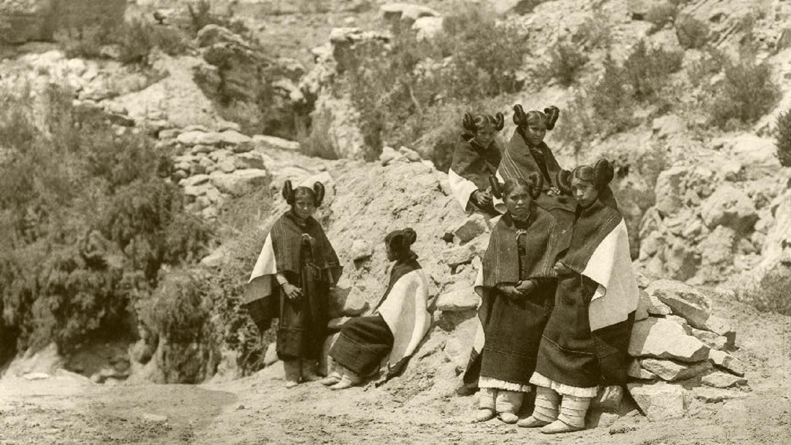 Hopi women and girls. 