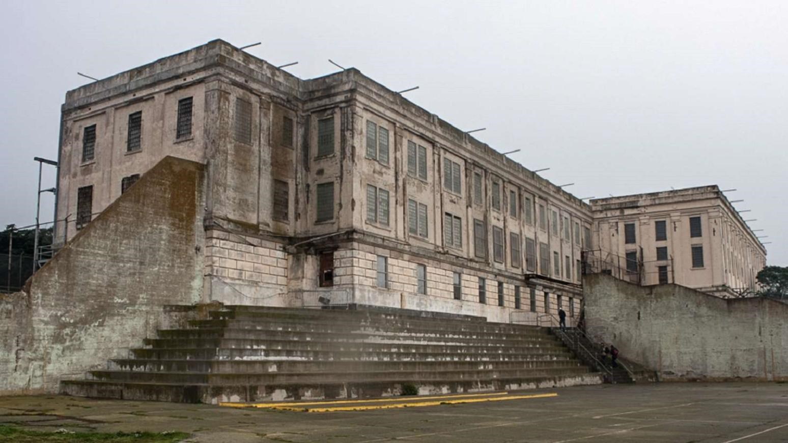 View of the main Alcatraz Cellhouse