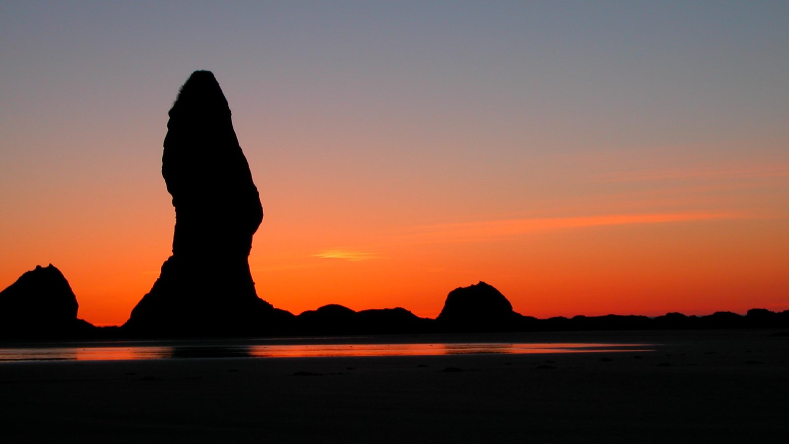 Shi Shi Beach Seastacks at Sunset