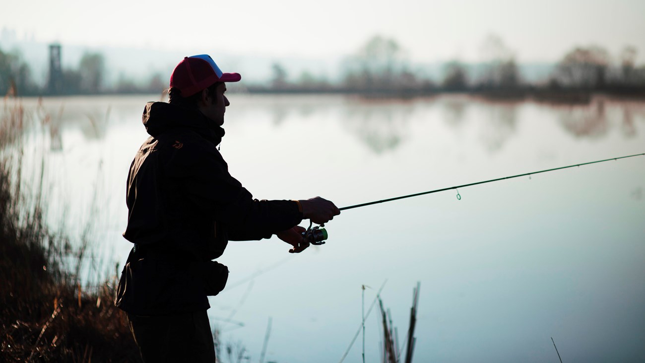 Find a great spot on the lake to go fishing.