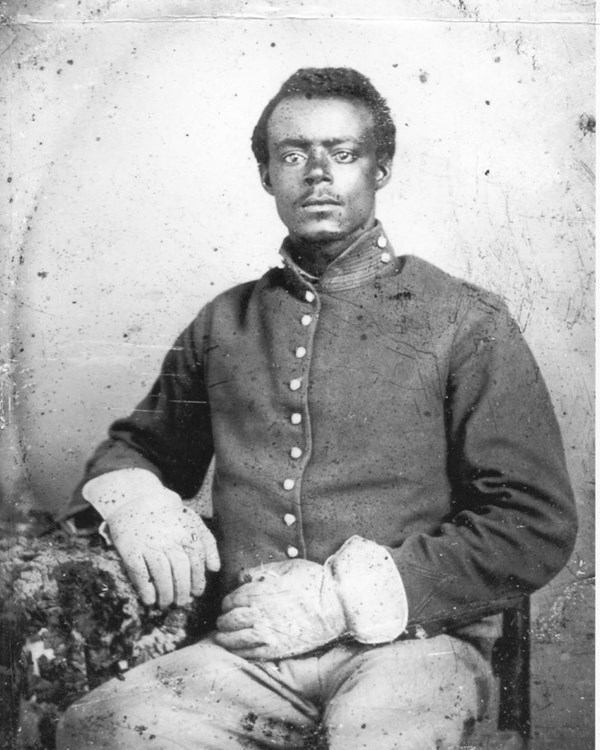 Samuel Truehart in US Army uniform during the Civil War.