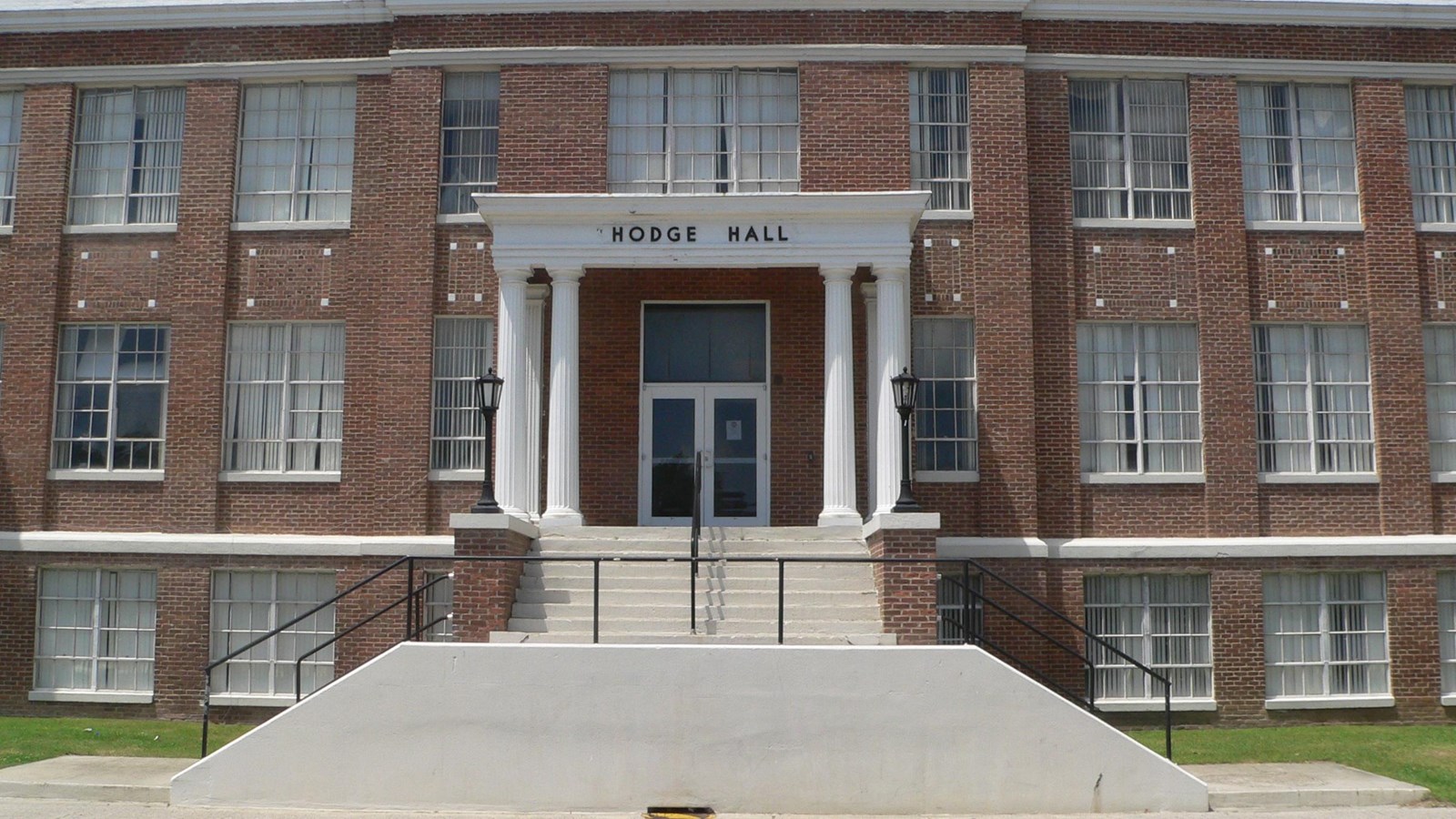 Photo of a brick building. 