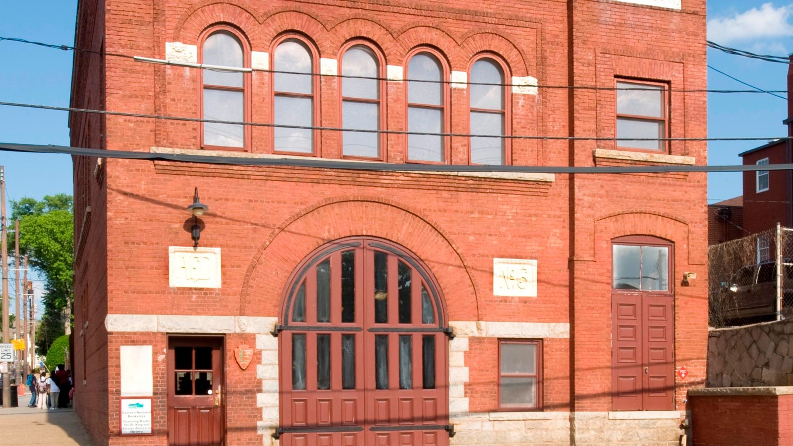 Two-story red brick Fire Station